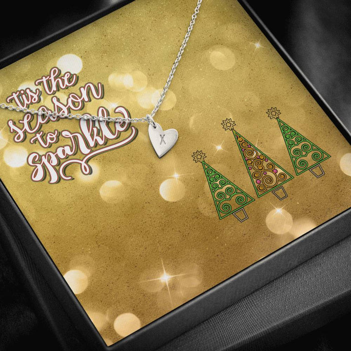 Tis The Season to Sparkle | Custom Sweetheart Necklace - Monarch Graphics & Design