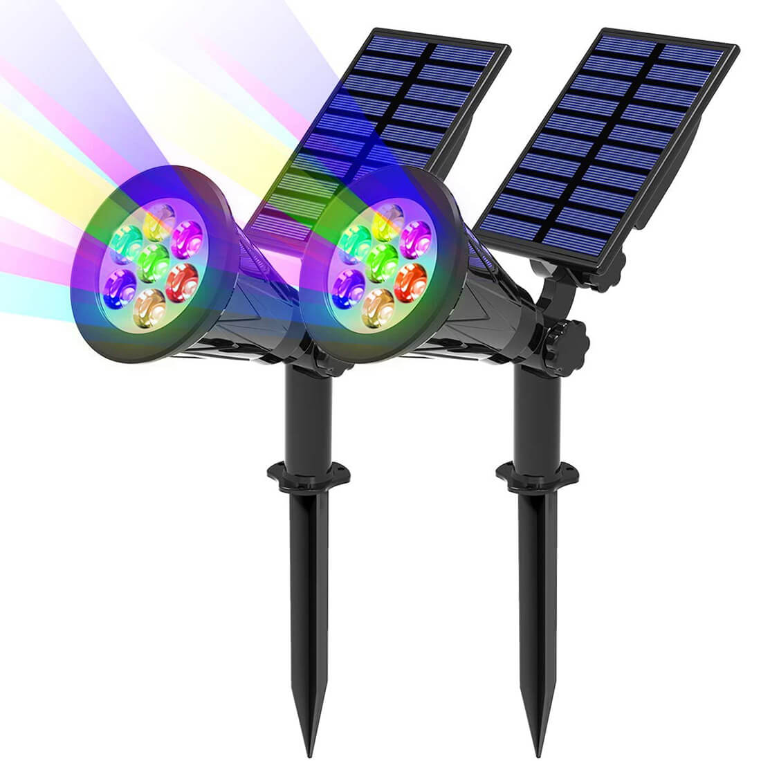 tijger Dwars zitten browser TSUN Outdoor Solar Spot Lights | Multicolor Pathway Lights