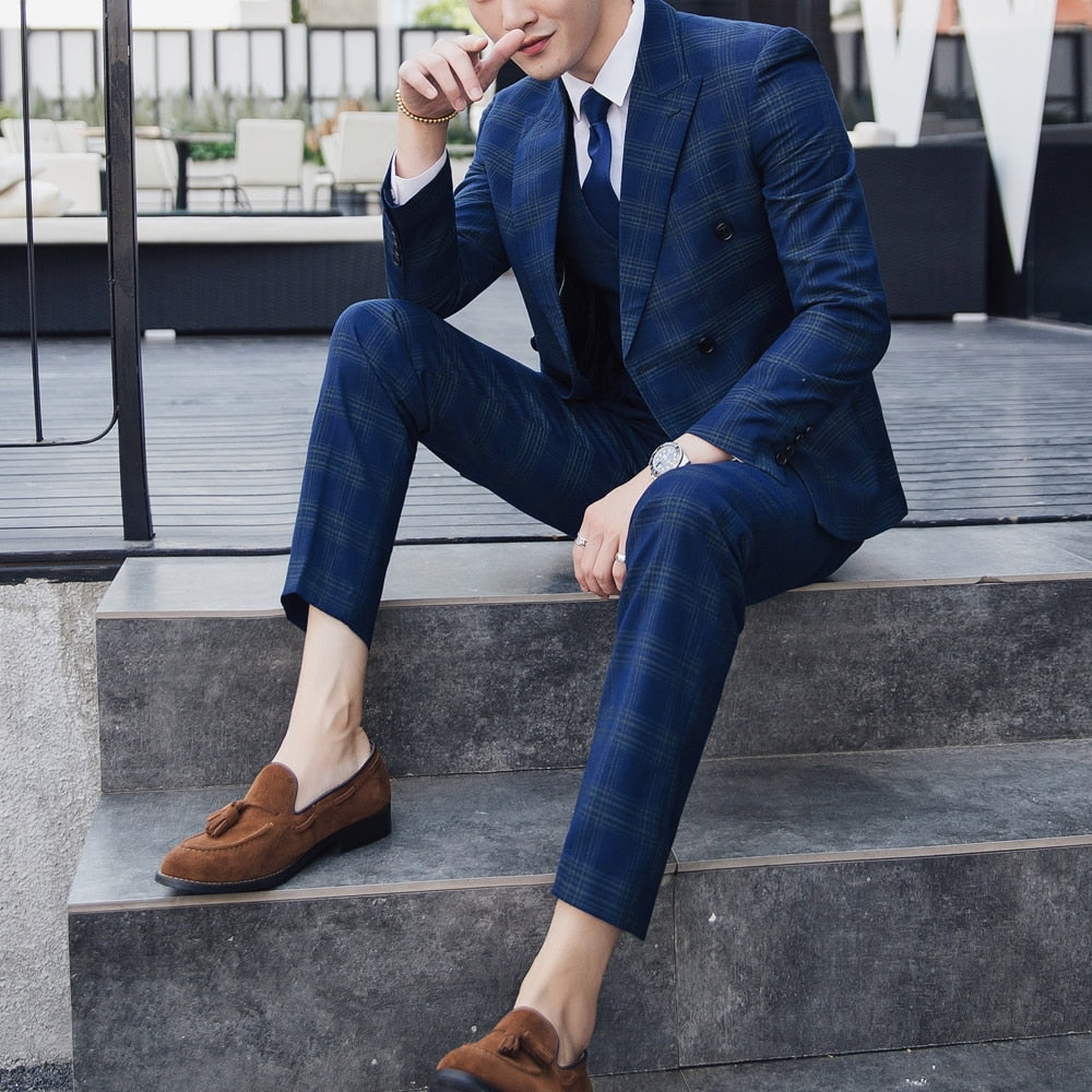 3 piece suit with shoes