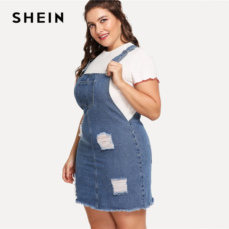 women's plus size denim dresses