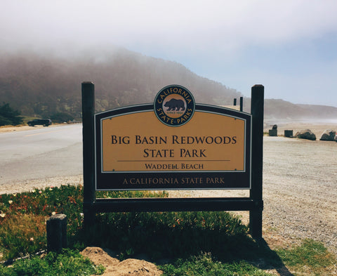 Big Basin State Park Entrance Sign