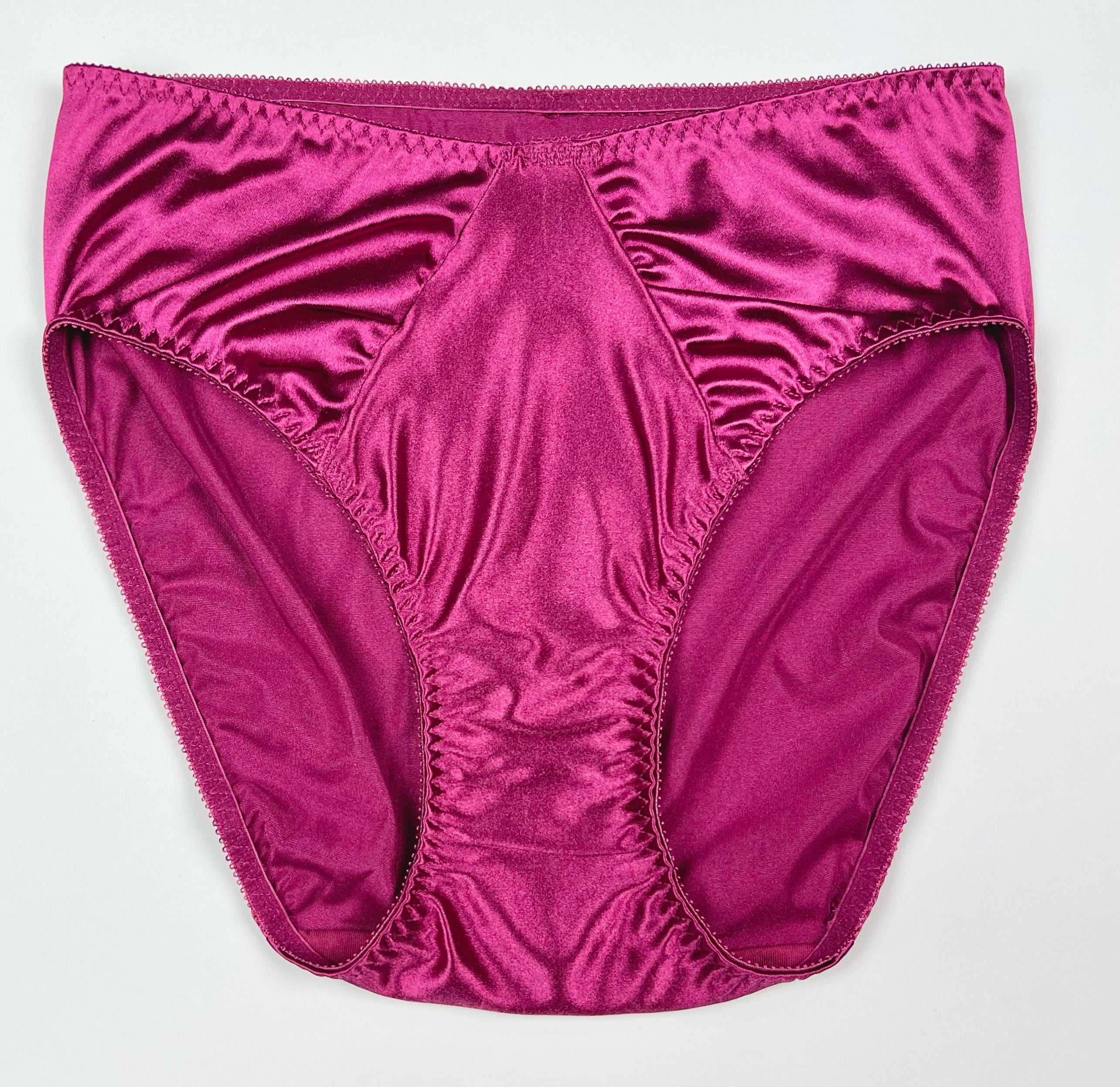 Hi Cut Satin Panty Ruched Accents Lexington Intimates