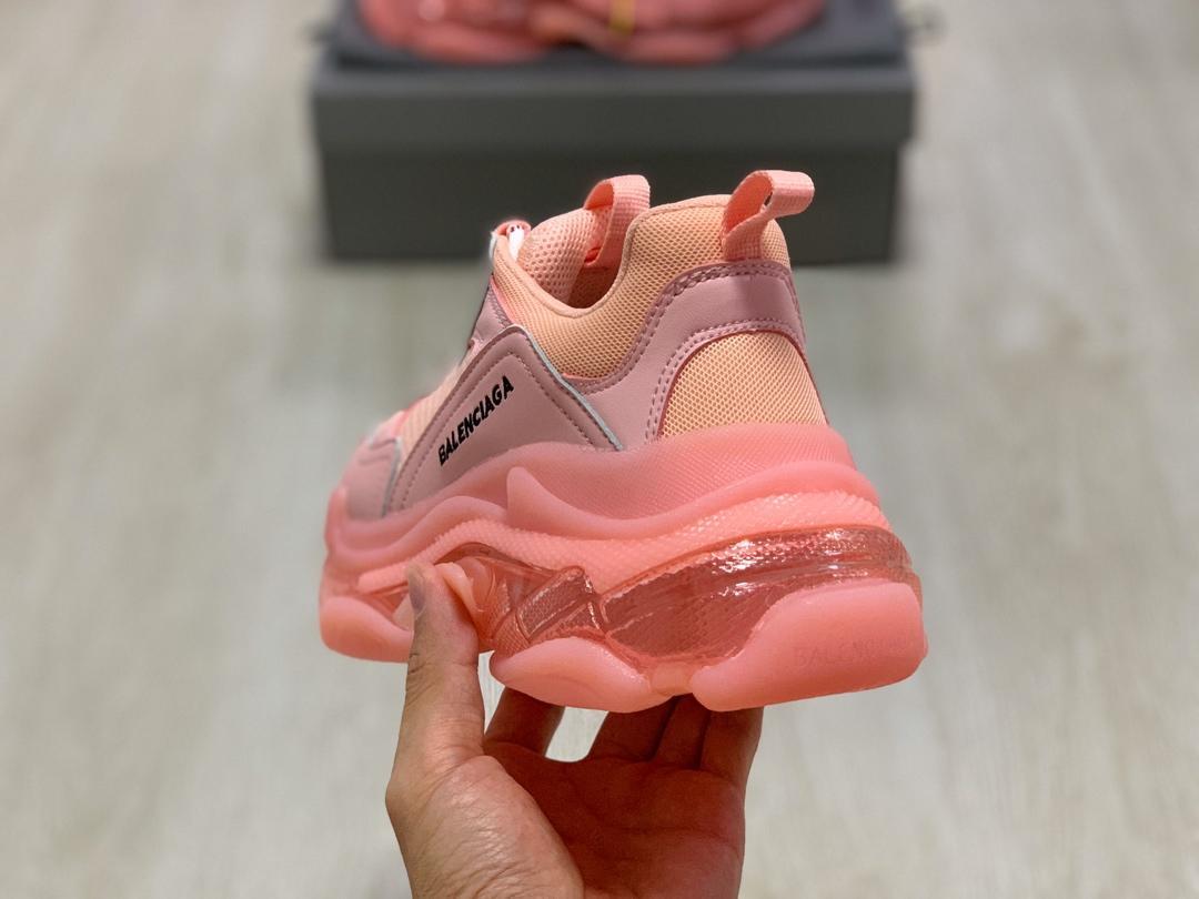 peach balenciaga triple s