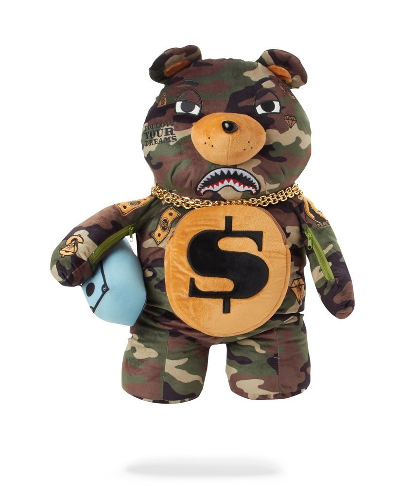 camo teddy bear