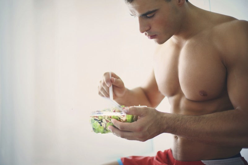 Bodybuilder Eating