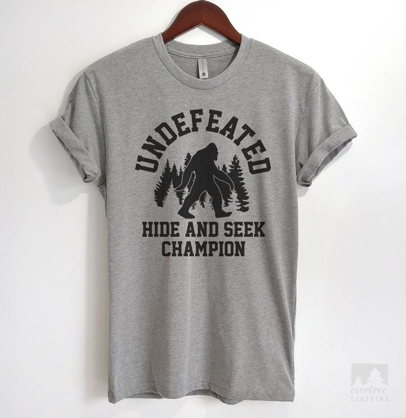 undefeated hide and seek champion shirt