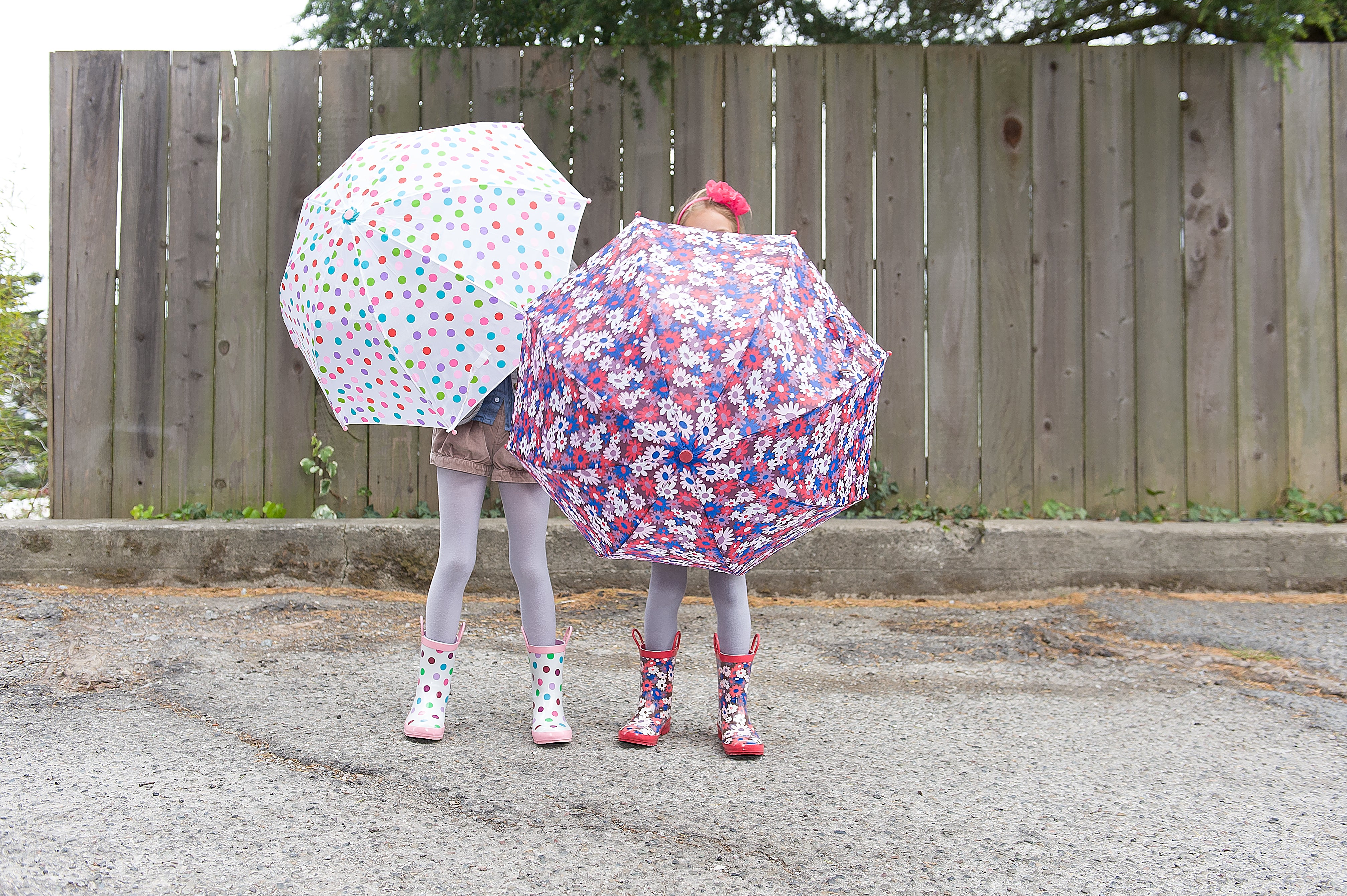 Pluie Pluie Girls Brown Flower Umbrella