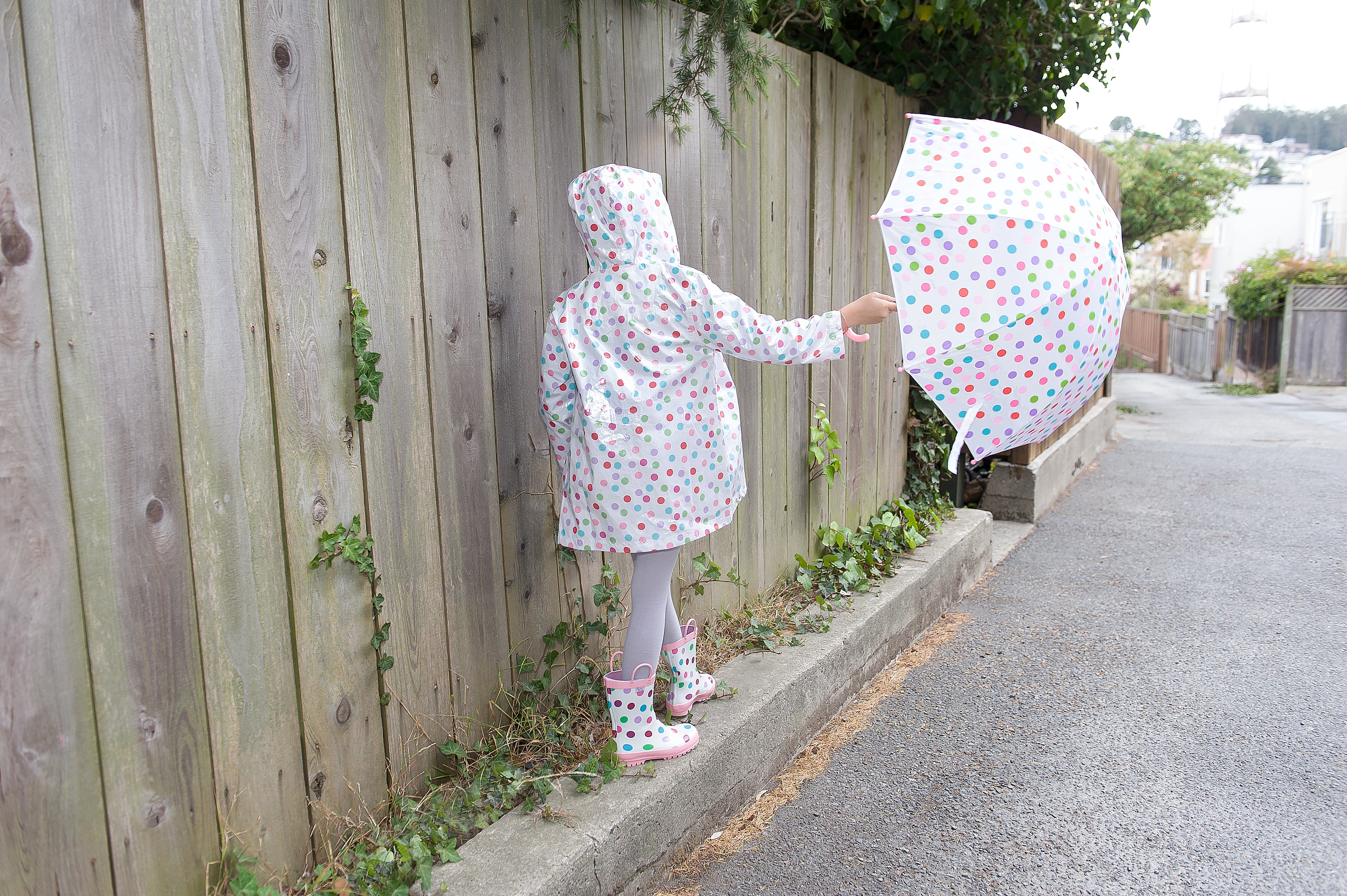 Pluie Pluie Girls Polka Dot Rain Boot