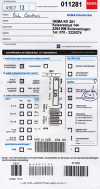 film developed envelope