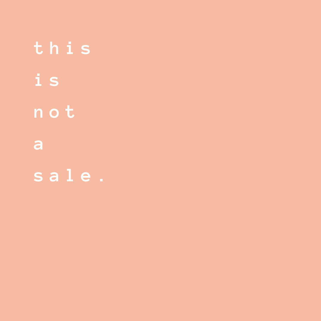this is not a sale