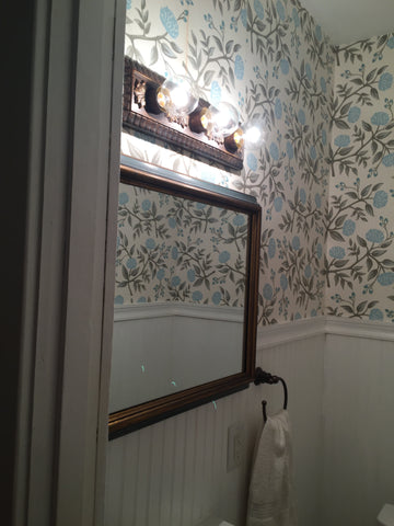 DIY Wallpaper Bathroom Rifle Paper Co