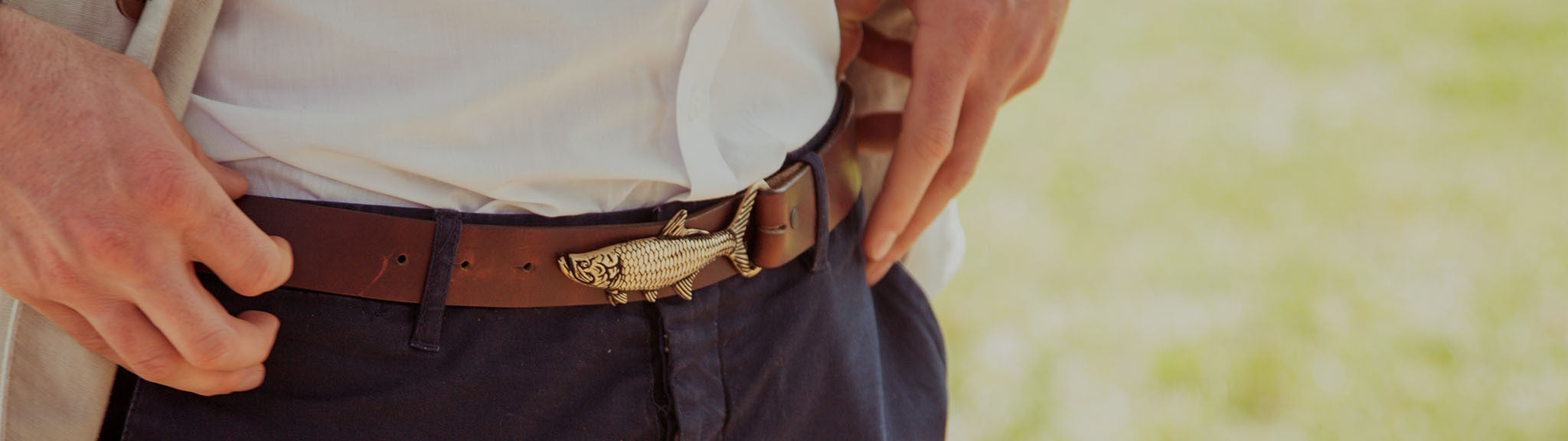 HookNHide Tarpon Belt Buckle Bottle Opener