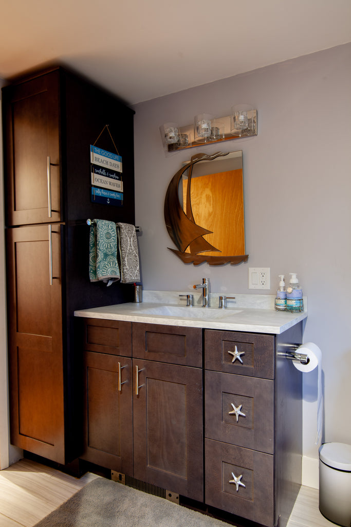 design craft wood cabinetry bathroom vanity