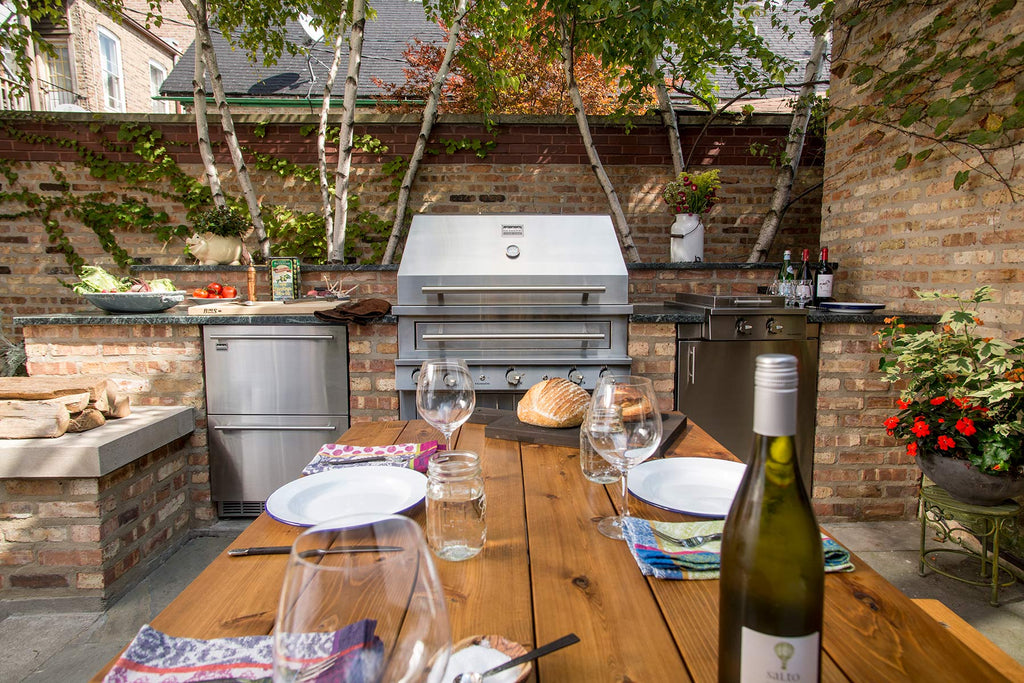outdoor kitchen chicago wine grill