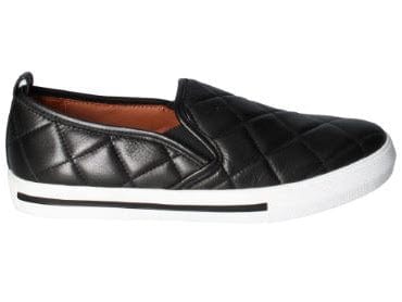 tent huisvrouw Riskeren L'AmourDesPieds KAMADA Black Quilted Leather Slip-On Sneaker – Shoooz On  Park Ave