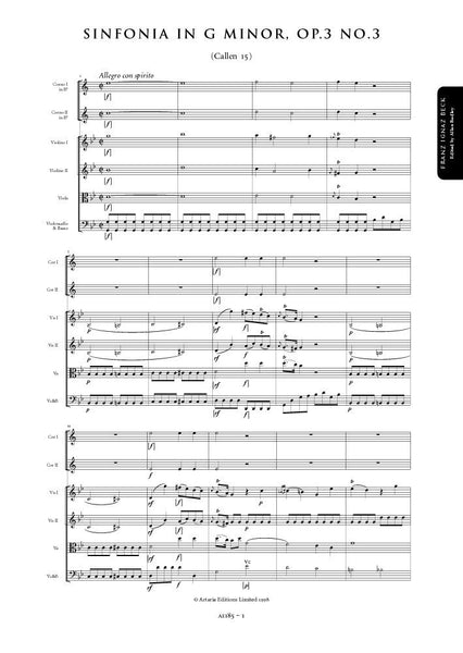 Franz Beck Symphony In G Minor Op 3 Sheet Music