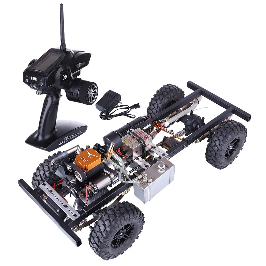 bespotten Goedaardig Trots TOYAN 1/10 Modified Upgrade Gas Powered RC Car without Car Body Shell (with  FS-S100G / 4CH 2.4g remote control / One Key Remote Start Engine /  Automatic Clutch) - Stirlingkit
