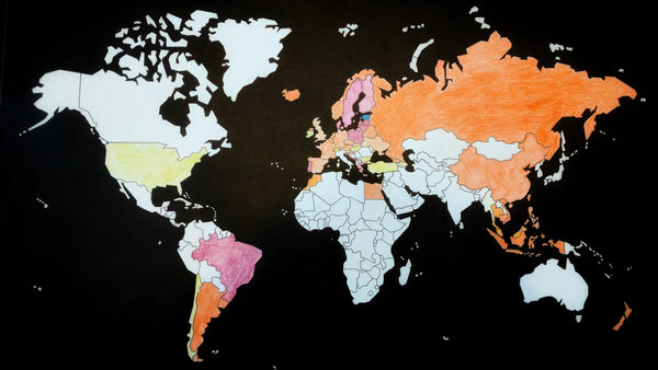 World map, Bold Tuesday