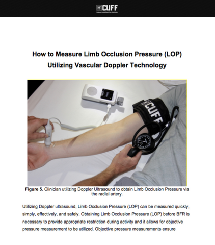 How to Measure Limb Occlusion Pressure BFR