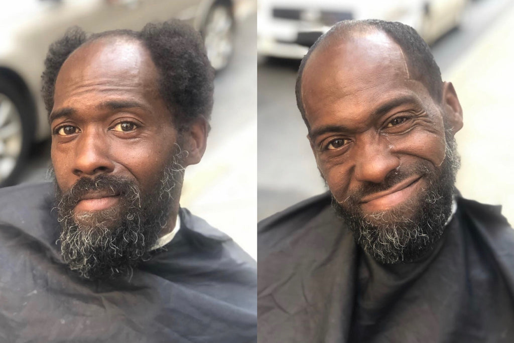 Barber S Haircuts For Homeless Initiative Brings Participant