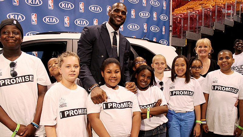 lebron james kids school