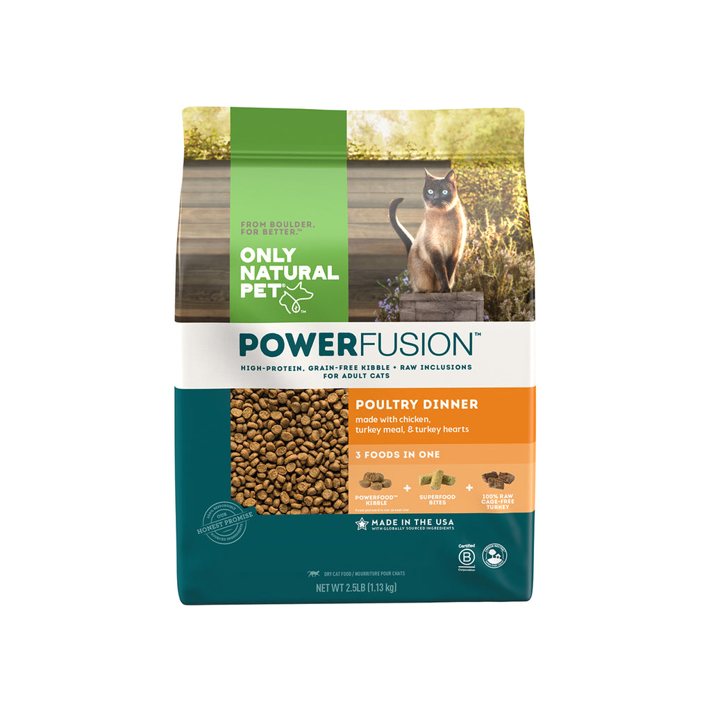spiralformet Spænde Leia Only Natural Pet PowerFusion Poultry Dinner Cat Food | Only Natural Pet