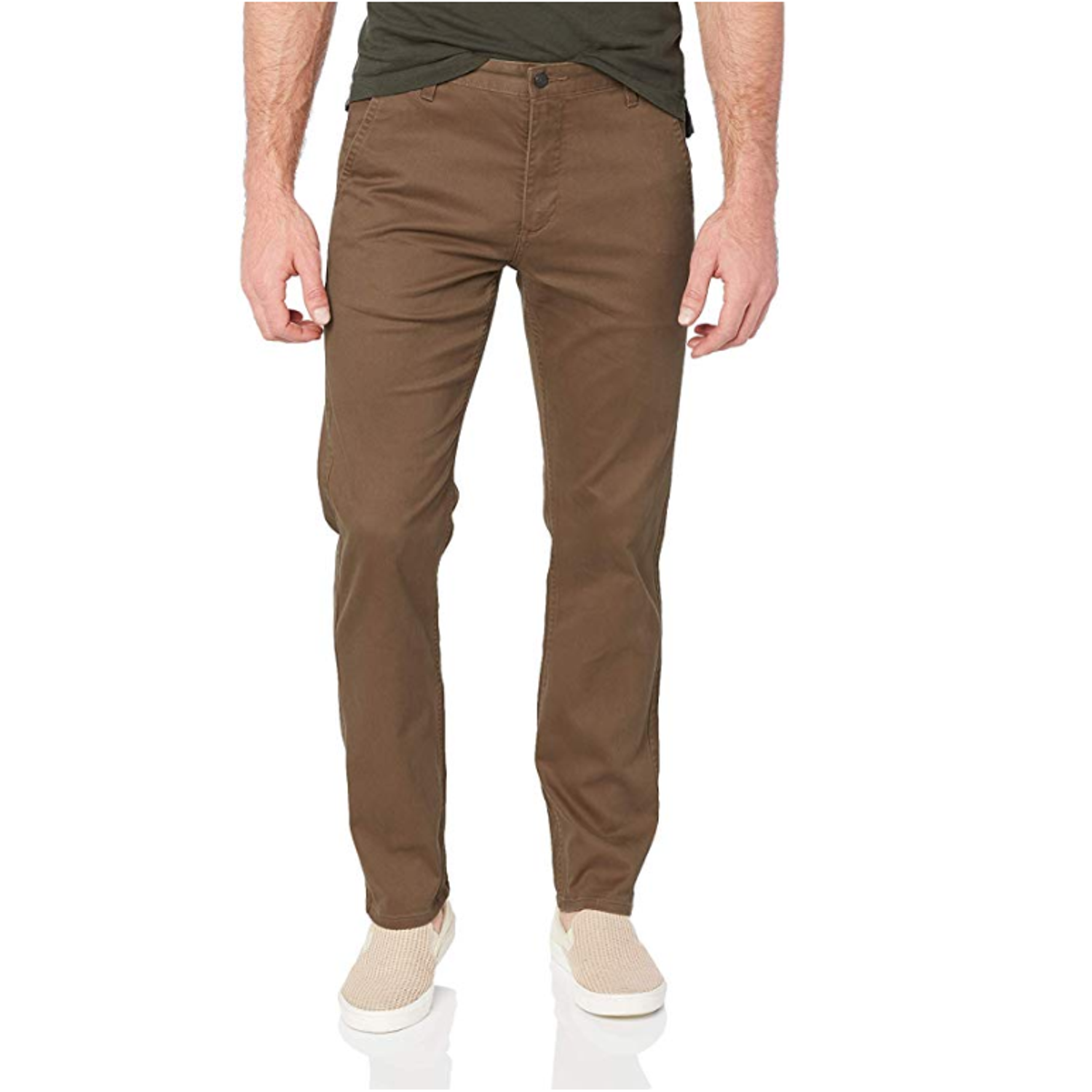 staart vertrekken kop Dockers Men's Slim Tapered Fit Alpha Khaki Pants, Leather, 34W x 30L –  eShopDirect