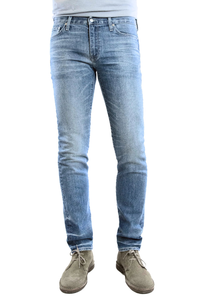 mens tapered stretch jeans