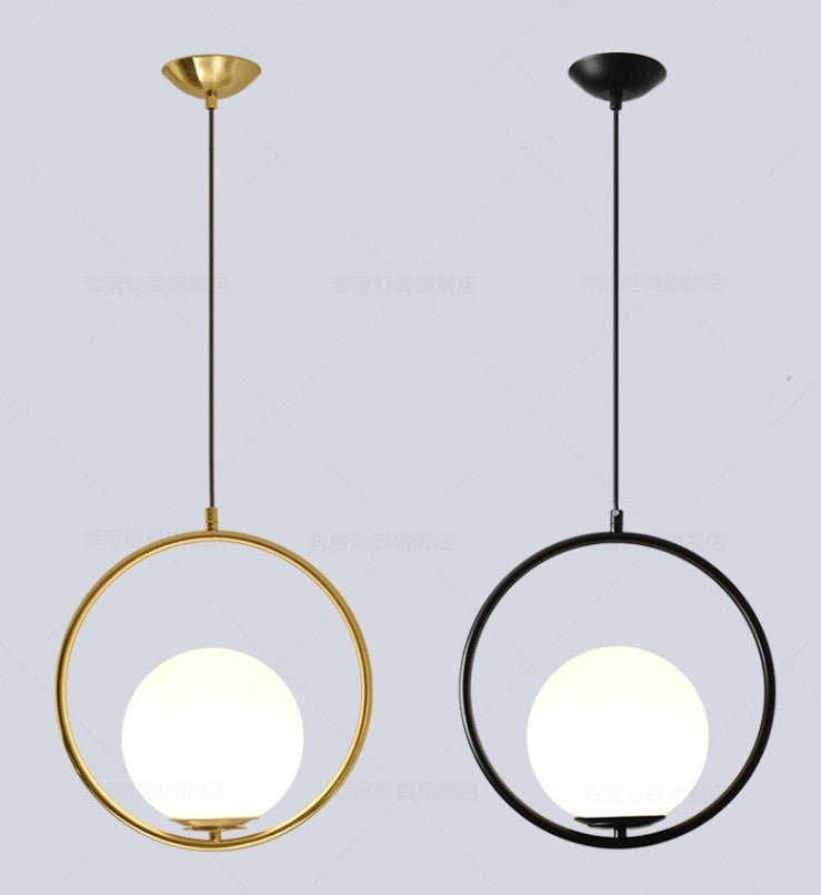 modern glass pendant light