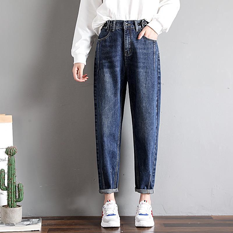 high waisted boyfriend jeans