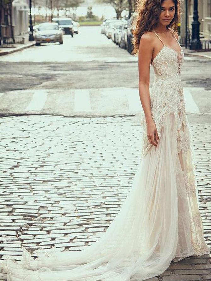 simple boho wedding dress