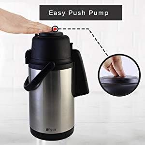 Easy push button type airpot dispenser