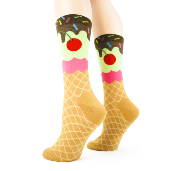 womens cream socks