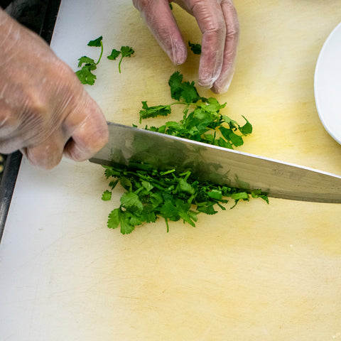 chop cilantro