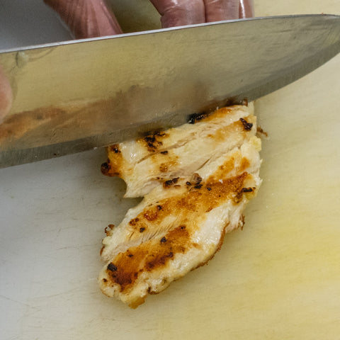 slice grilled chicken