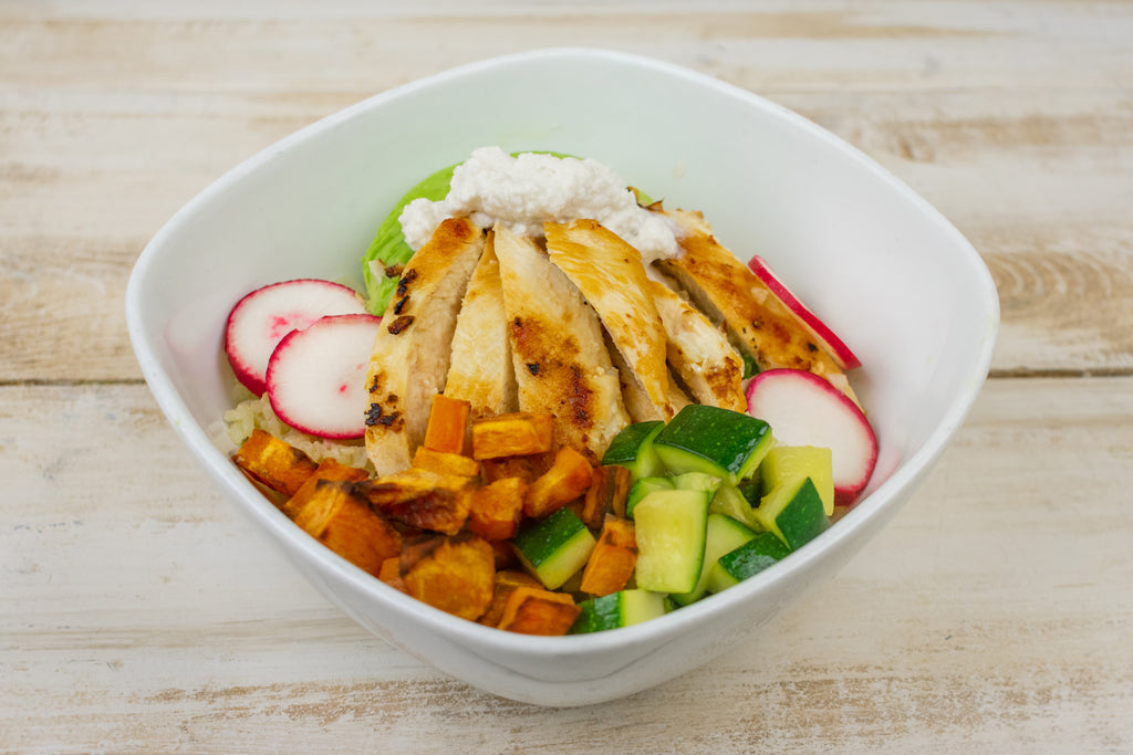 aip paleo chicken burrito bowl