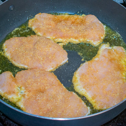 Heat avocado oil in a non stick pan and fry the cutlets