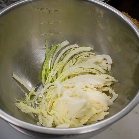 shred cabbage