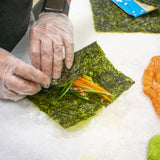 Roll up the Seasnax Salmon Hand Rolls