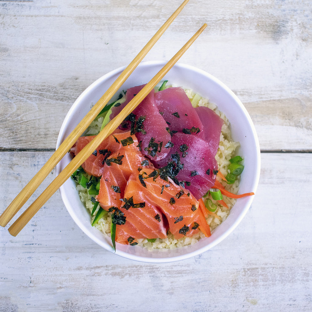 Sushi Bowl with Nori Sea Salt Sprinkle