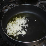Saute oil and add minced onion