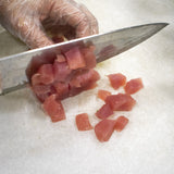 1 lb sushi grade tuna, cut into ¼” dice
