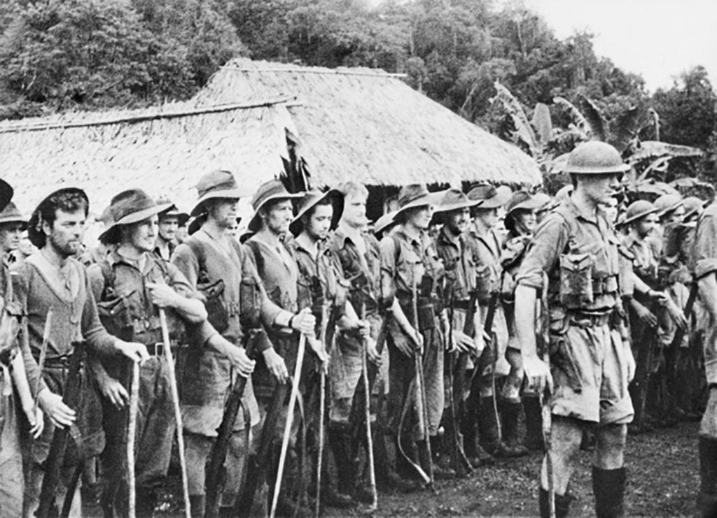 39th Battalion Kokoda - in old World War One Service boots