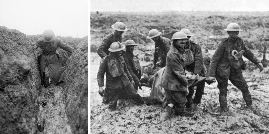 Australian service boots were no match against the muddy trenches