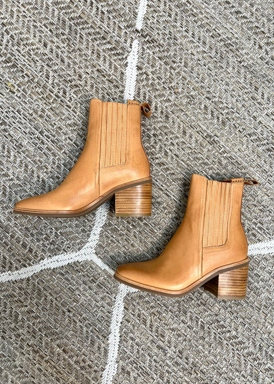 Naydo Heeled Natural Ankle Boots – Ribbon Chix