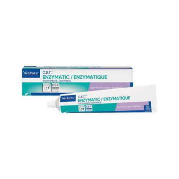 Virbac C.E.T. Enzymatic Toothpaste for Dogs and Cats, Beef Flavor, 2.5 Oz