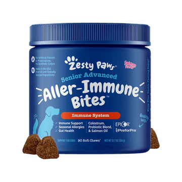 Zesty Paws Aller-Immune Bites Functional Supplement for Senior Dogs