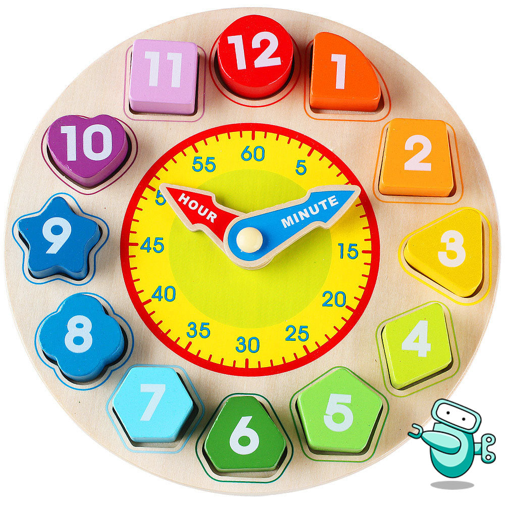 shape sorting clock