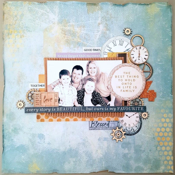 Scrapbooking a family with teenage boys 