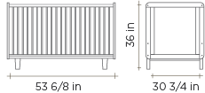 Rhea Crib Dimensions